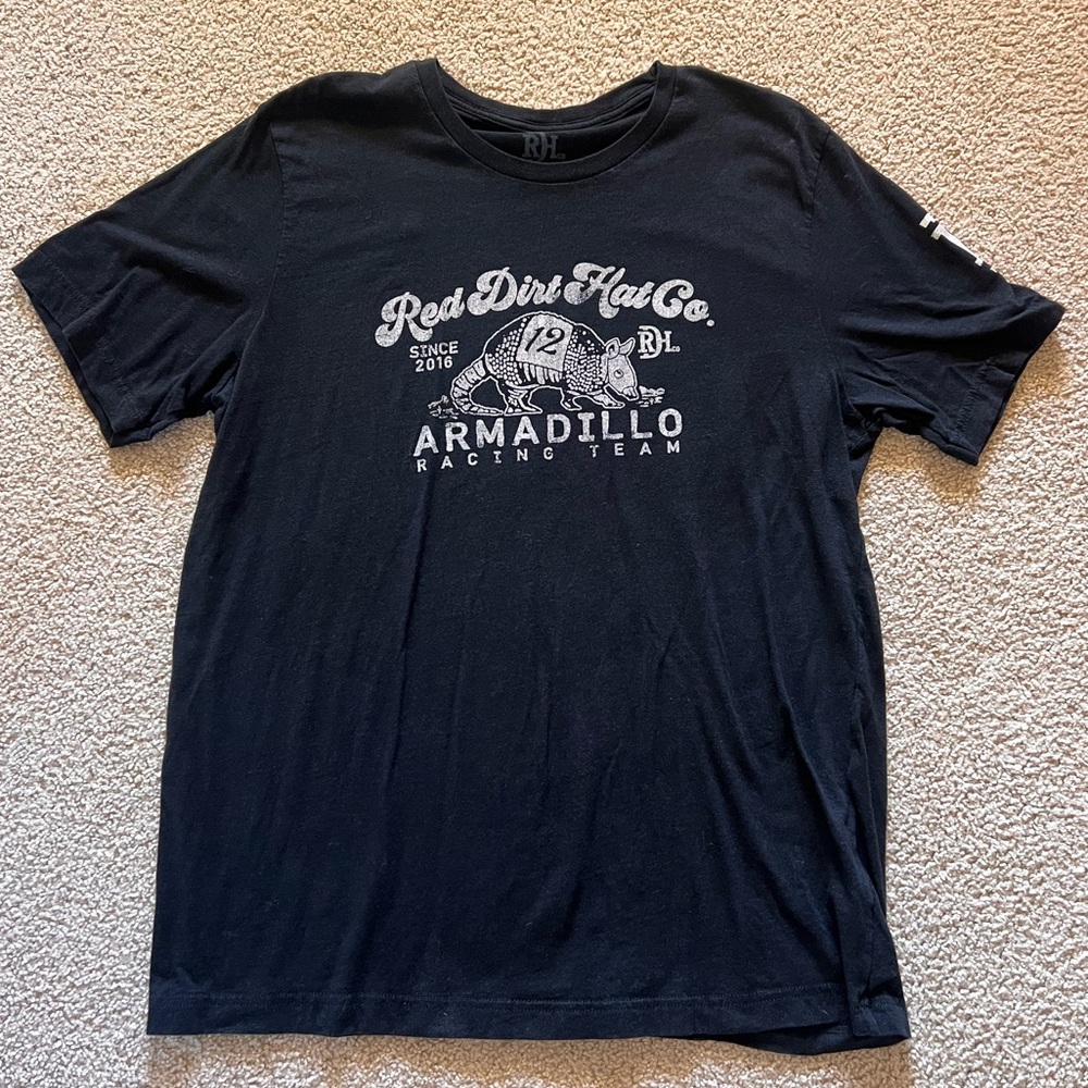 Red Dirt Hat Co. Black Armadillo Racing Team T-Shirt